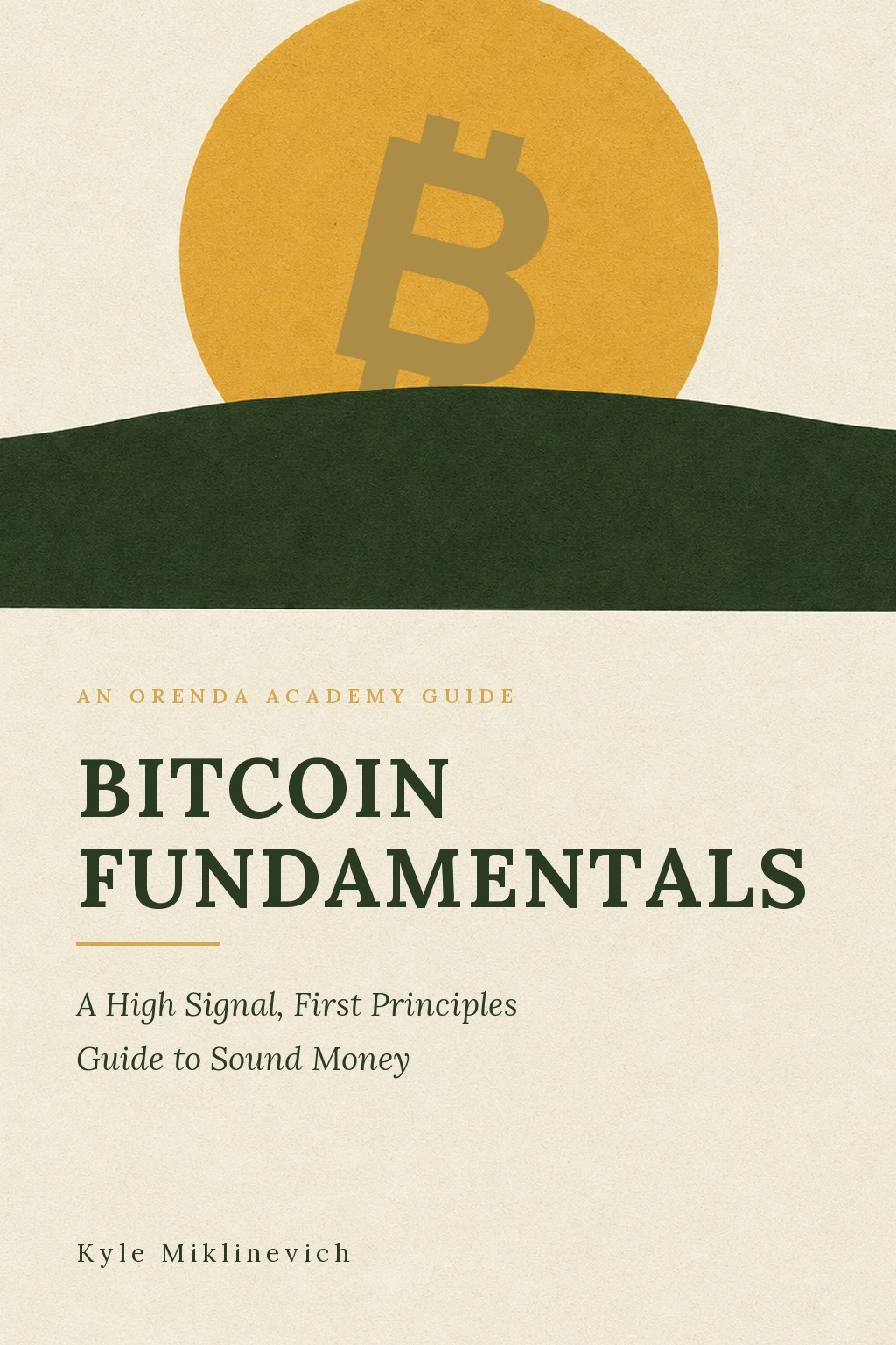 Bitcoin Fundamentals — the cover