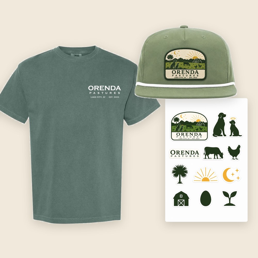 Hat + Tee + Stickers
